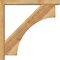 Ekena Millwork Westlake Block Rough Sawn Bracket w/ Offset Brace, Western Red Cedar, 4"W x 28"D x 28"H BKT0402X28X28WTL05RWR - alternate 4